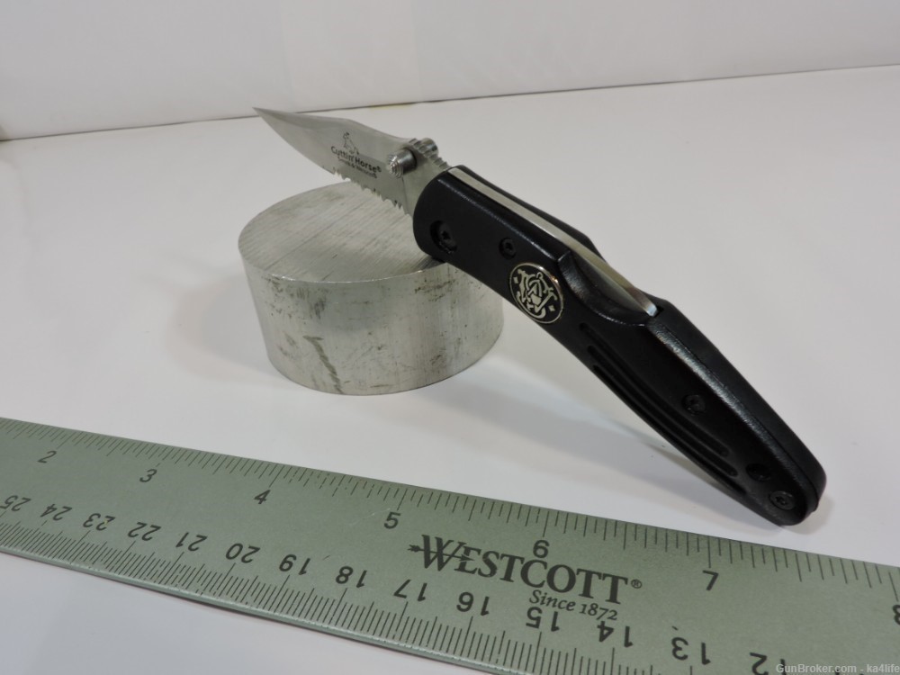 Smith & Wesson CH009SER Cuttin' Horse 40% Serrated Pocket Knife-img-3