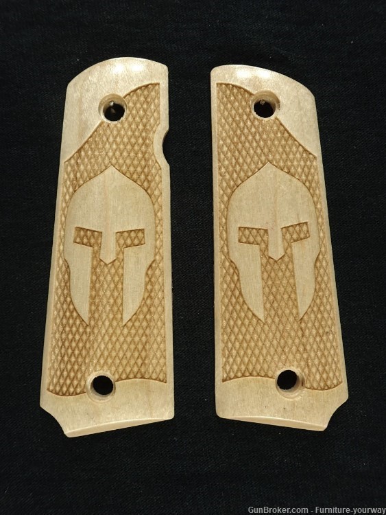 -Maple Spartan Grips for Browning 1911-22 1911-380 Grips-img-1