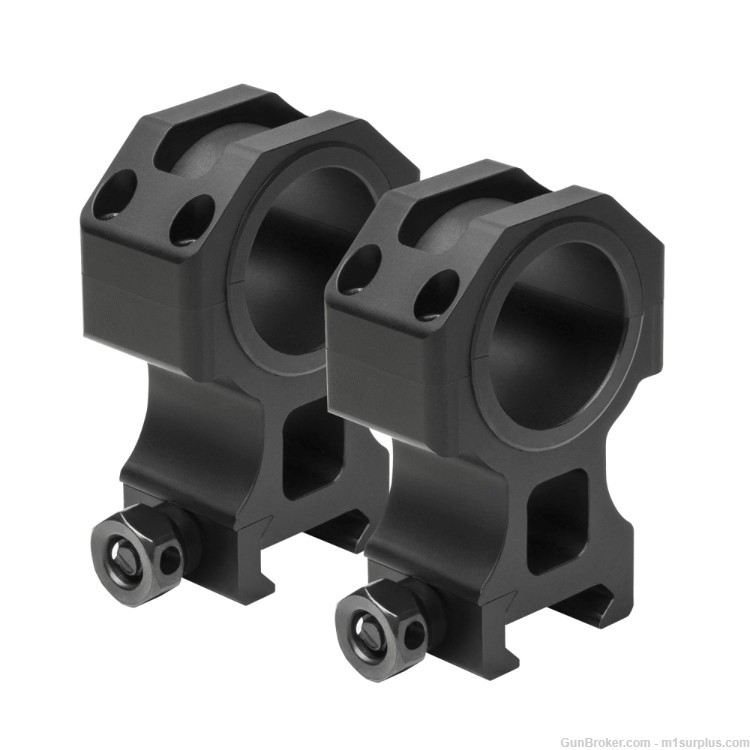 VISM Tactical Tall Height 30mm / 1 Inch Picatinny Scope Ring Mounts-img-0