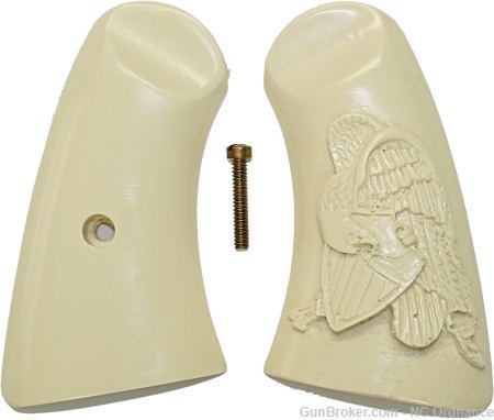 Smith & Wesson Schofield Ivory-Like Grips, Folded Eagle & Shield-img-0