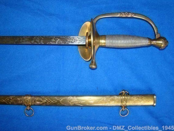 Antique M1860 Post US Civil War Generals Sword-img-9
