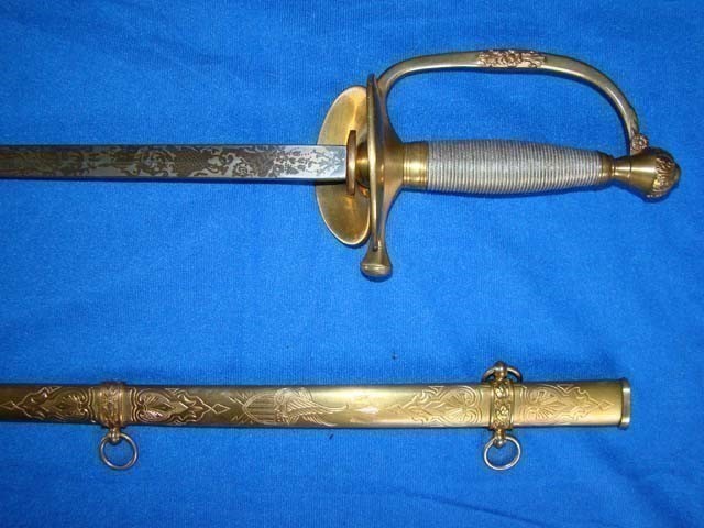 Antique M1860 Post US Civil War Generals Sword-img-0