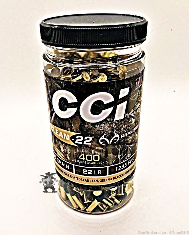 CCI Clean-22 LR High Velocity Realtree Edition 22 Long Rifle Ammo 40 Gr 400-img-2