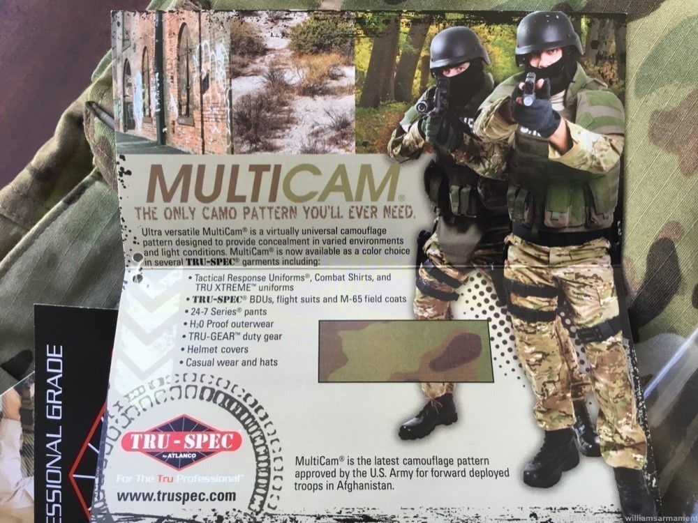 Multi-cam Tru-Spec TRU Tactical Response Uniform pants trousers Med Reg NR-img-4