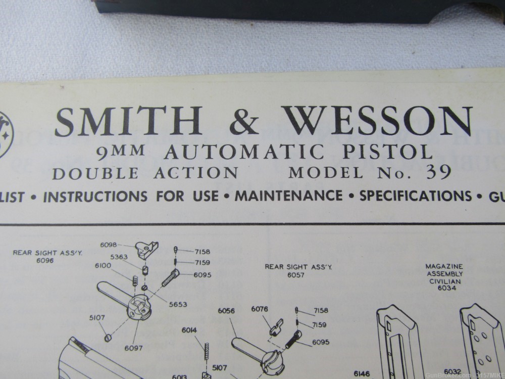 Smith & Wesson Model 39-2, 9mm, 4" Barrel-img-25