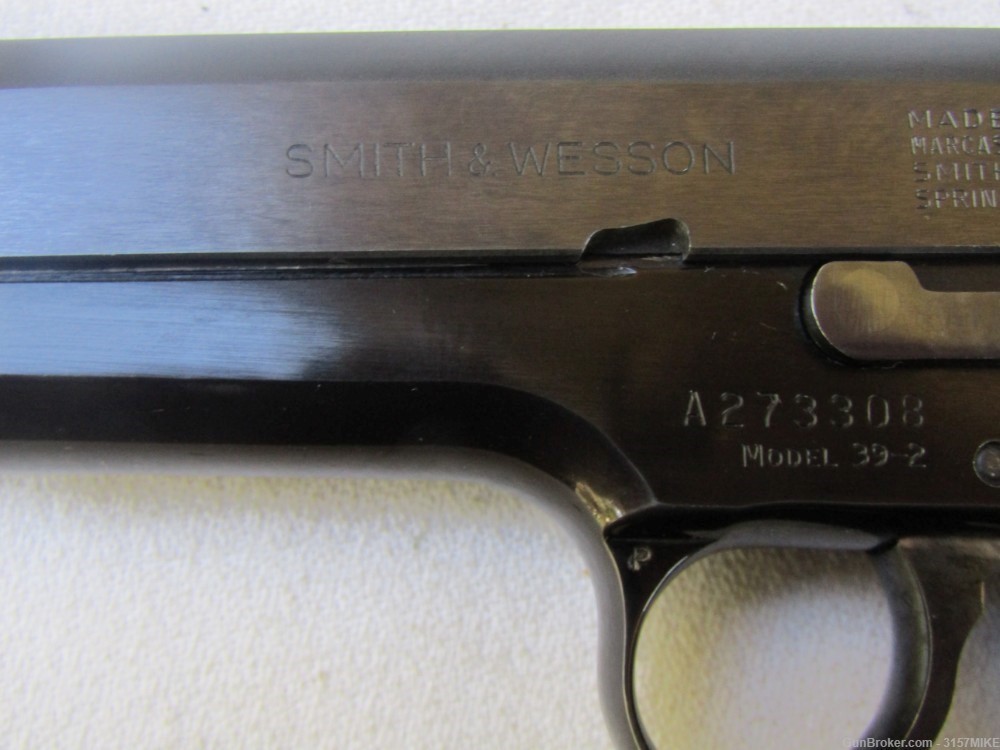 Smith & Wesson Model 39-2, 9mm, 4" Barrel-img-3