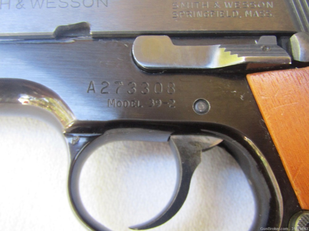 Smith & Wesson Model 39-2, 9mm, 4" Barrel-img-2