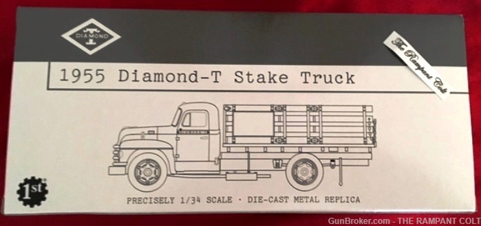 Colt 1955 Diamond T Stake Truck First Gear Die Cast 1:34 Scale New-img-2