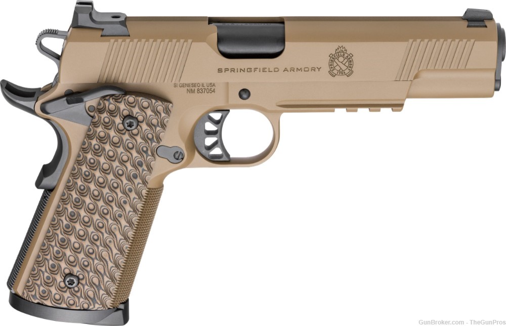 SPRINGFIELD ARMORY TRP COYOTE BROWN .45 ACP 5" BARREL 8-ROUNDS-img-0