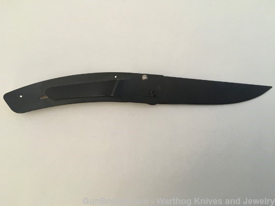 CLAUDE DOZORME Le Theirs Liner Lock Knife. Steel & Stag Horn. CD4*CLOSEOUT*-img-1