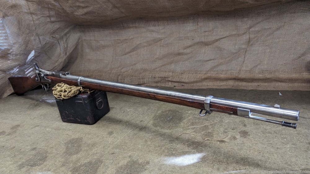 M1868 Springfield Experimental Nickel Plated Rifle, .50-70 -img-0