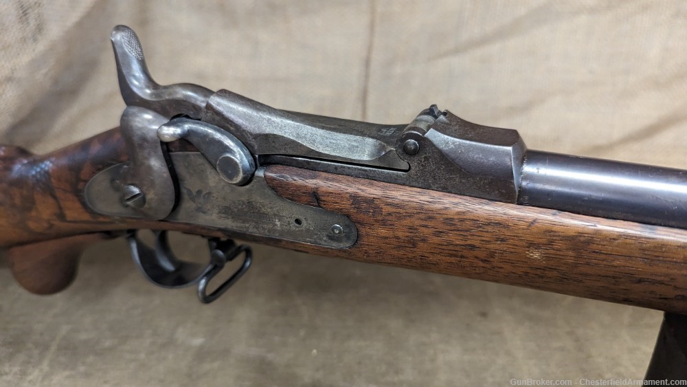 M1873 Springfield Long Range Experiemental Trapdoor rifle 1881 mfg.-img-8