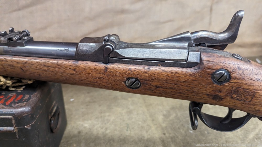 M1873 Springfield Long Range Experiemental Trapdoor rifle 1881 mfg.-img-18