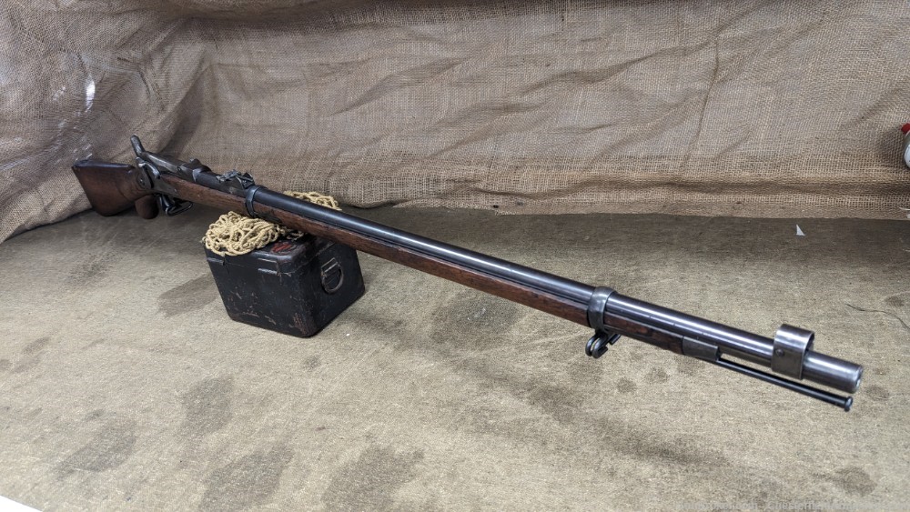 M1873 Springfield Long Range Experiemental Trapdoor rifle 1881 mfg.-img-0
