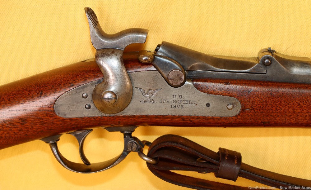 Rare, Early, Orig Config Springfield Model 1873 Trapdoor Rifle c. 1874-img-6