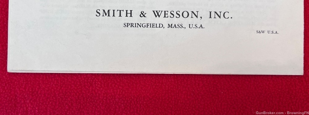 Vintage Smith & Wesson Owners Instruction Manual Model 39 Automatic 9mm S&W-img-4