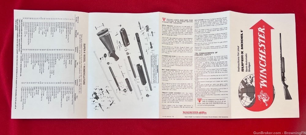 Vintage Winchester Super X Owners Instruction Manual Model 1-img-2