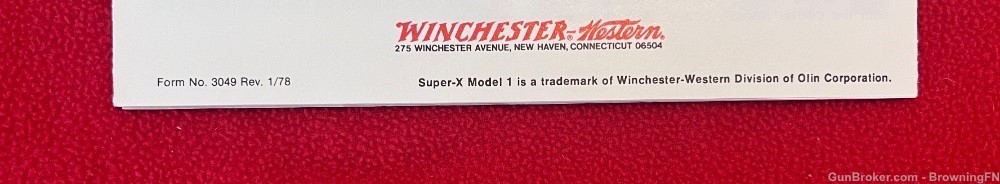 Vintage Winchester Super X Owners Instruction Manual Model 1-img-4