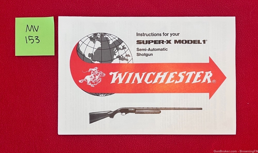 Vintage Winchester Super X Owners Instruction Manual Model 1-img-0