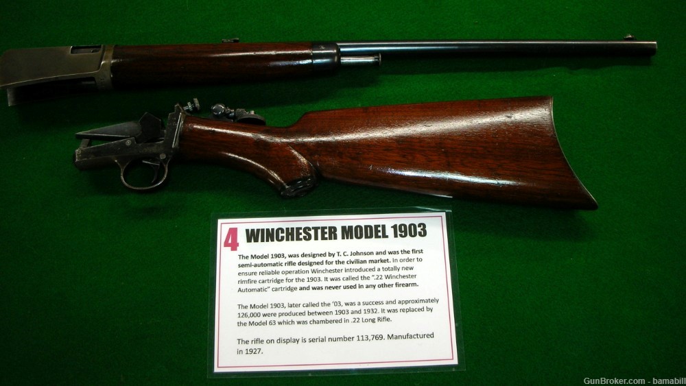 WINCHESTER Model 1903,  Special Order Deluxe Stock,  LYMAN Sights, UNUSUAL-img-25