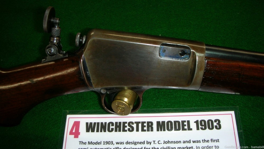 WINCHESTER Model 1903,  Special Order Deluxe Stock,  LYMAN Sights, UNUSUAL-img-2