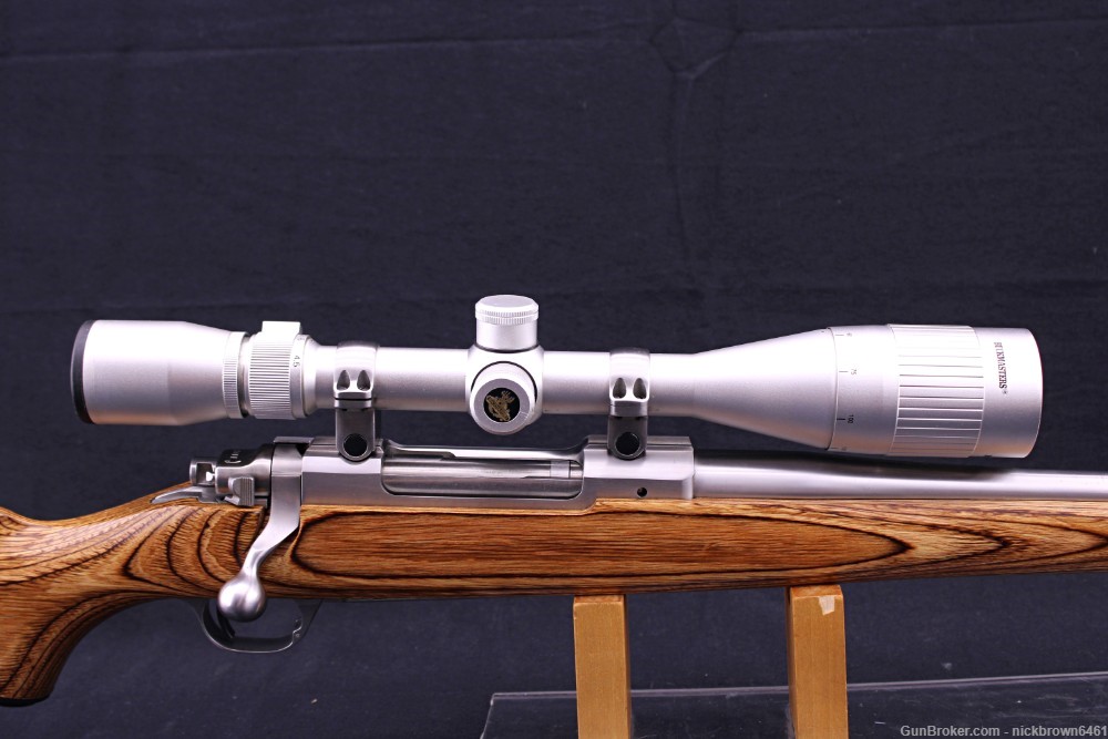 RUGER M77 MARK II 7MM REM MAG 25" BBL STAINLESS STEEL NIKON 4.5-14x50 SCOPE-img-18