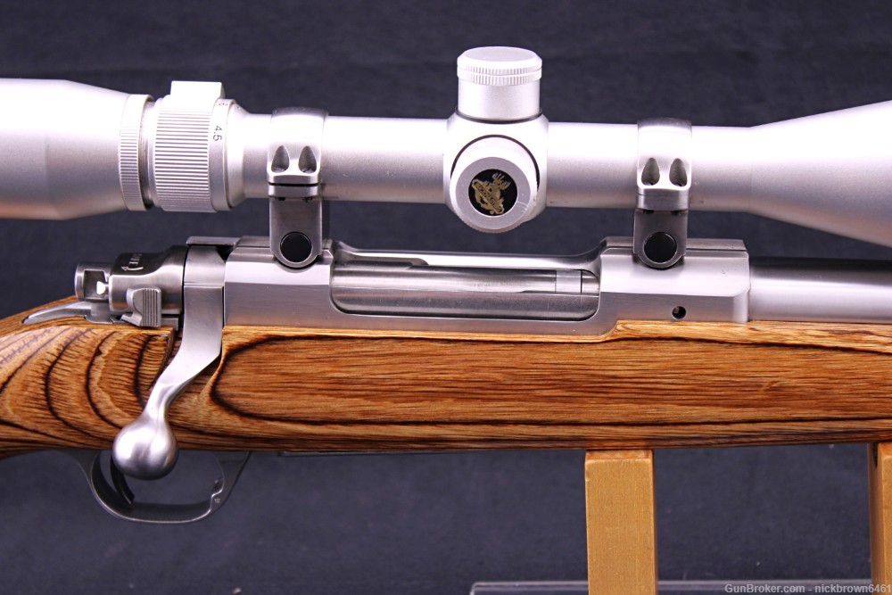 RUGER M77 MARK II 7MM REM MAG 25" BBL STAINLESS STEEL NIKON 4.5-14x50 SCOPE-img-17
