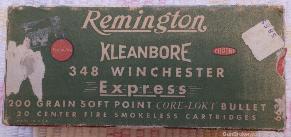 Remington Kleanbore 348 Winchester (348 WCF) 200 gr. full box - Collectable-img-8