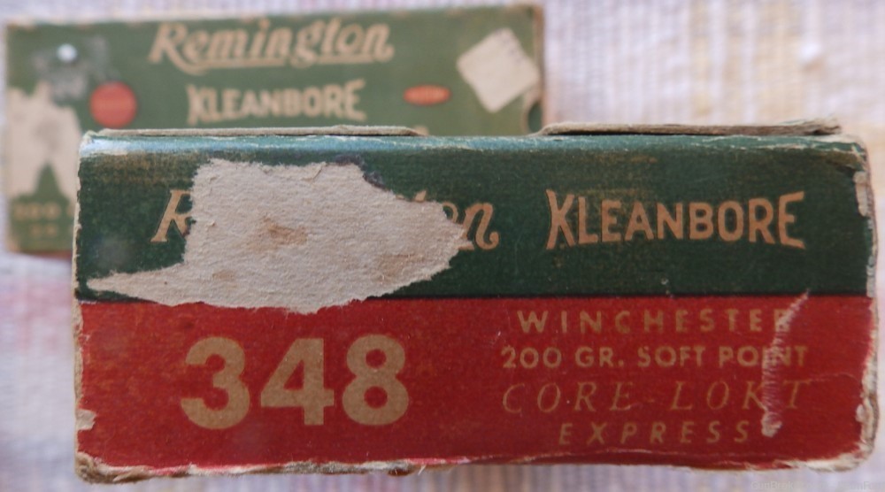 Remington Kleanbore 348 Winchester (348 WCF) 200 gr. full box - Collectable-img-1