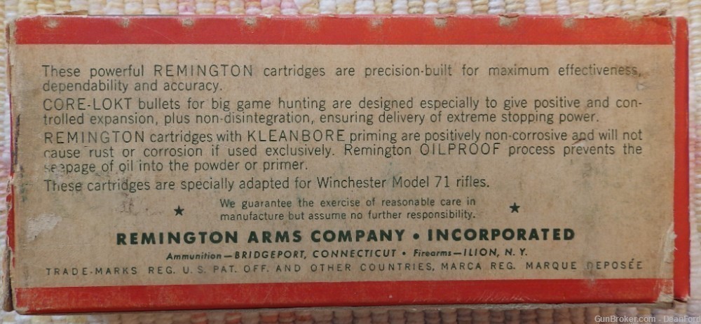 Remington Kleanbore 348 Winchester (348 WCF) 200 gr. full box - Collectable-img-2