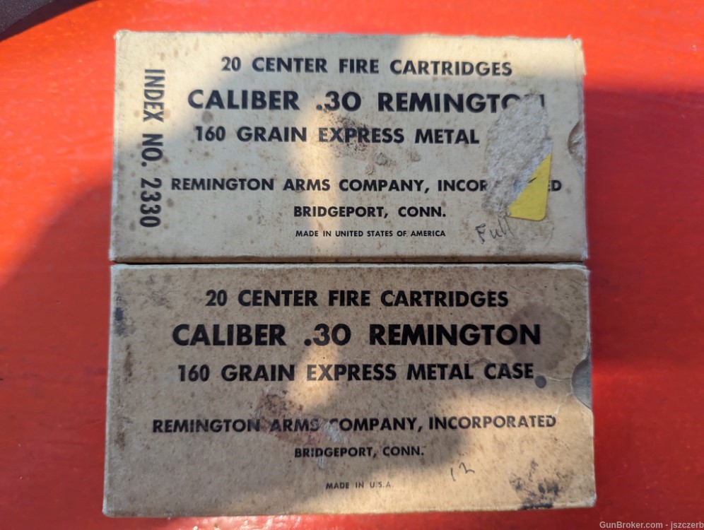 Remington .30 Remington 160gr express metal cartridges (31 factory loads)-img-0