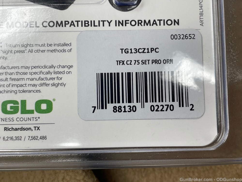 Truglo TFX Pro Tritium Fiber Optic Xtreme CZ 75 Series TG13CZ1PC-img-2