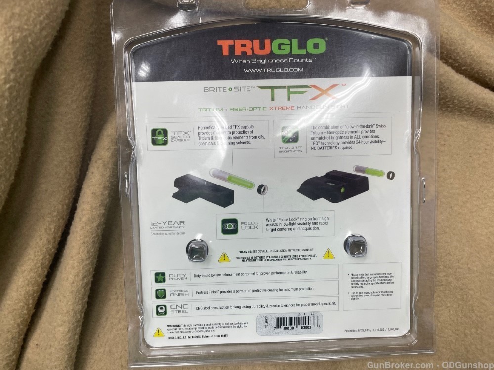 Truglo TFX Ruger LC9 9S 380 TG13RS2A Tritium Fiber Optic-img-2