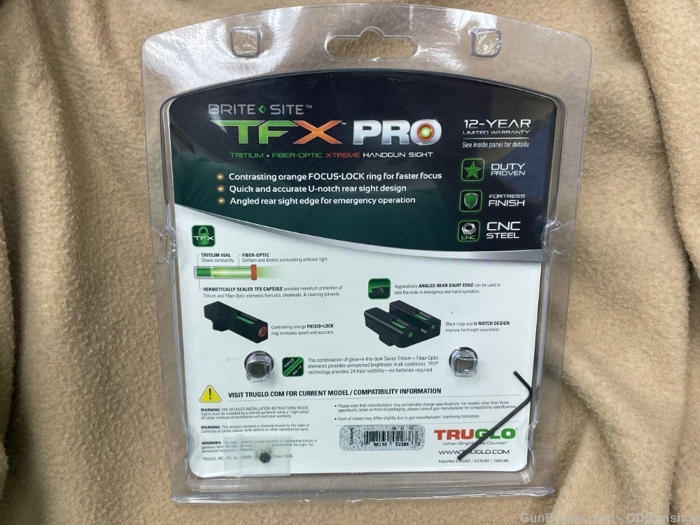 Truglo TFX Pro Walther P99 PPQ Tritium Fiber Optic Xtreme TG13WA1PC-img-2