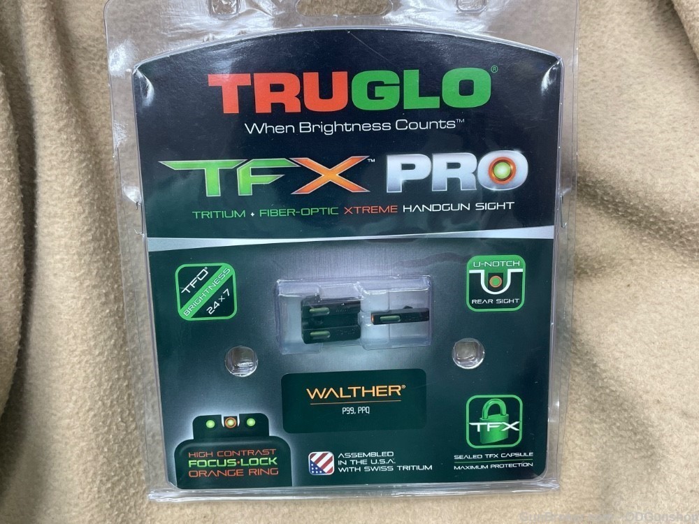 Truglo TFX Pro Walther P99 PPQ Tritium Fiber Optic Xtreme TG13WA1PC-img-0