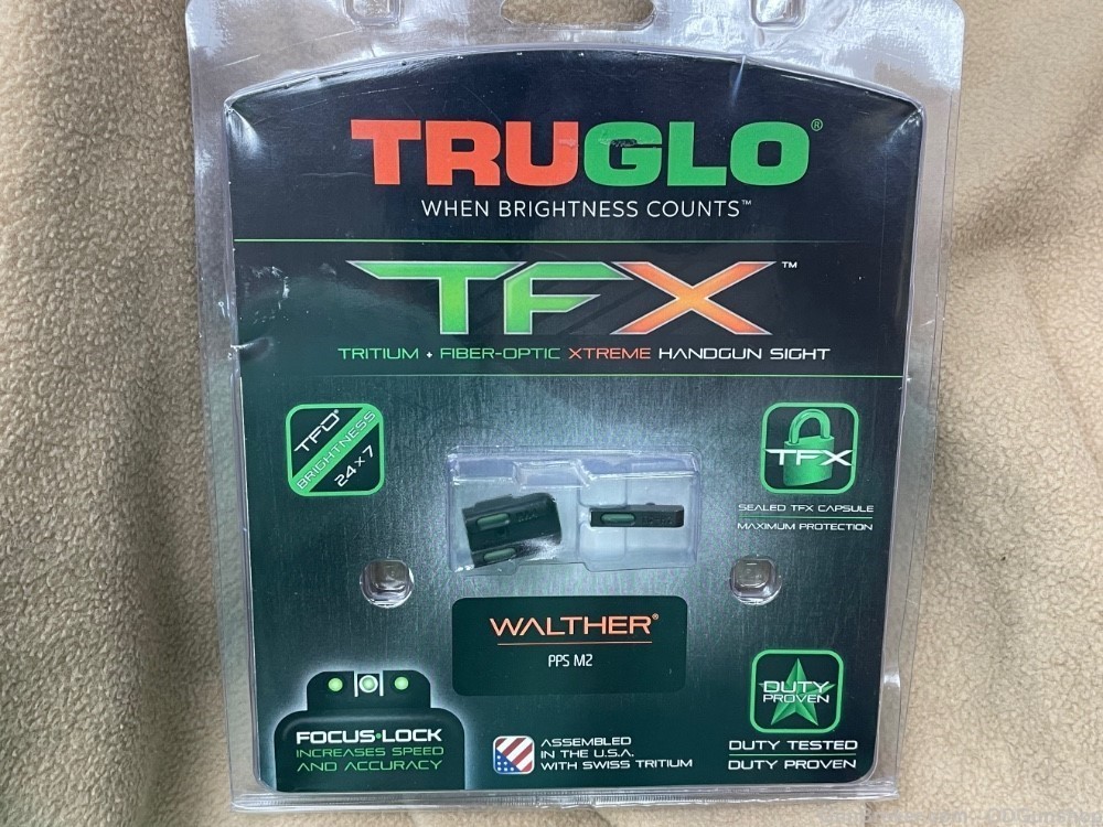 Truglo TFX Tritium Fiber Optic Walther PPS M2 TG13WA4A-img-0