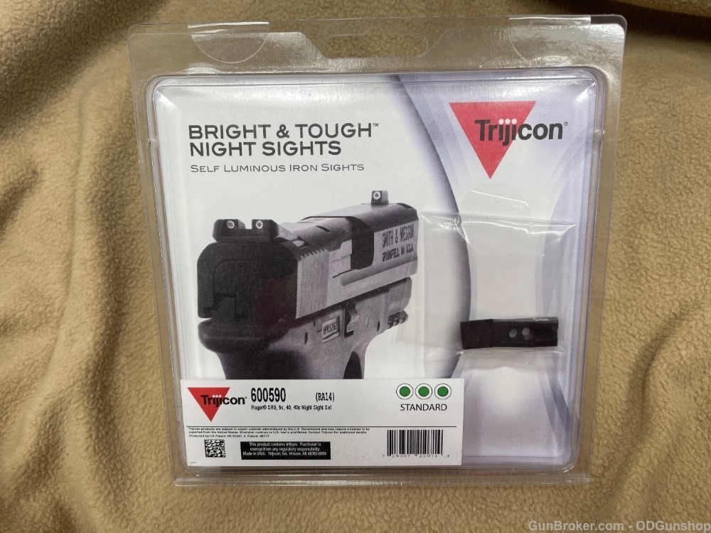 Trijicon Night Sights 600590 Ruger SR9 SR40 New-img-0