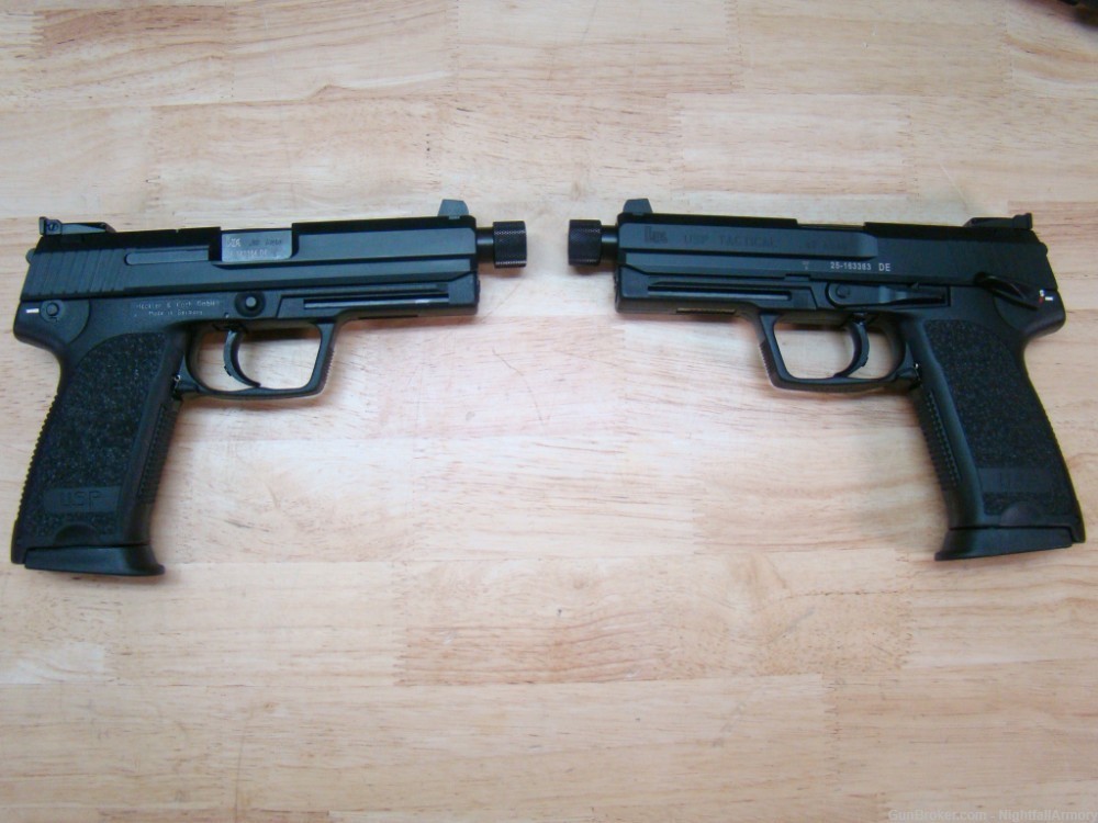 Pair of HK USP-45 Tactical V1 .45ACP Pistols, H&K consec serial #'s USP 45-img-2