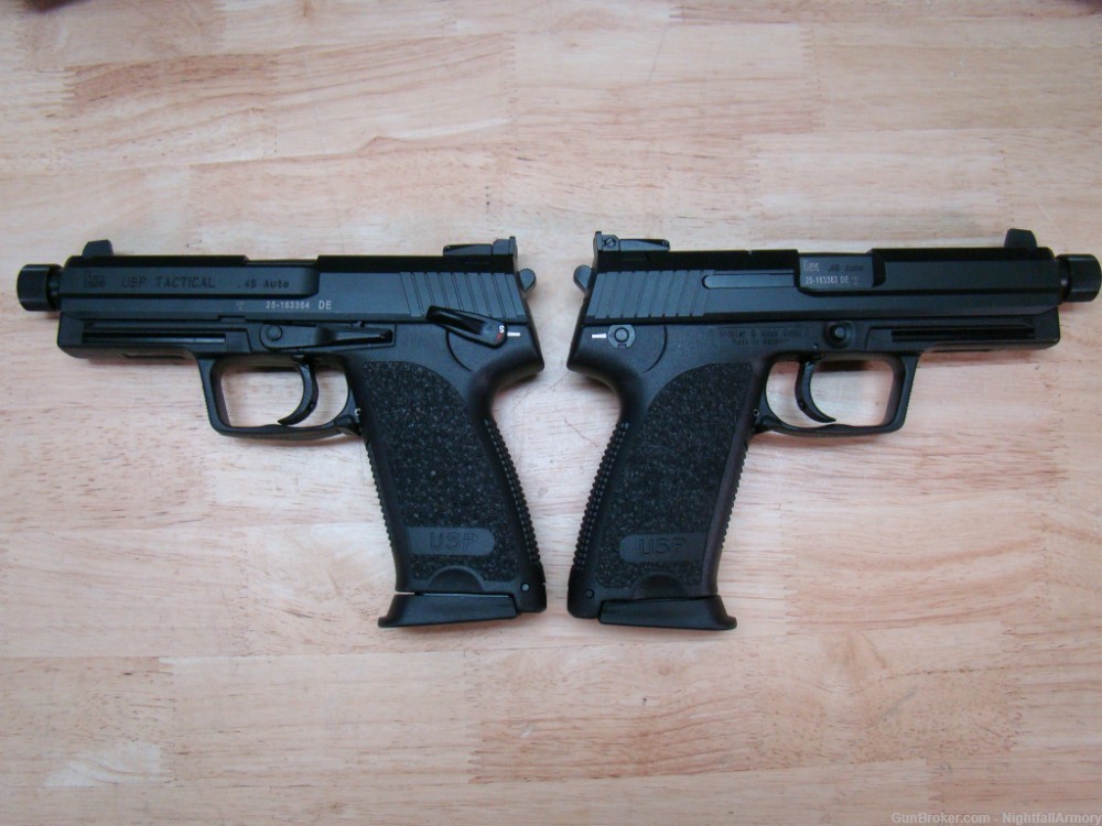 Pair of HK USP-45 Tactical V1 .45ACP Pistols, H&K consec serial #'s USP 45-img-5