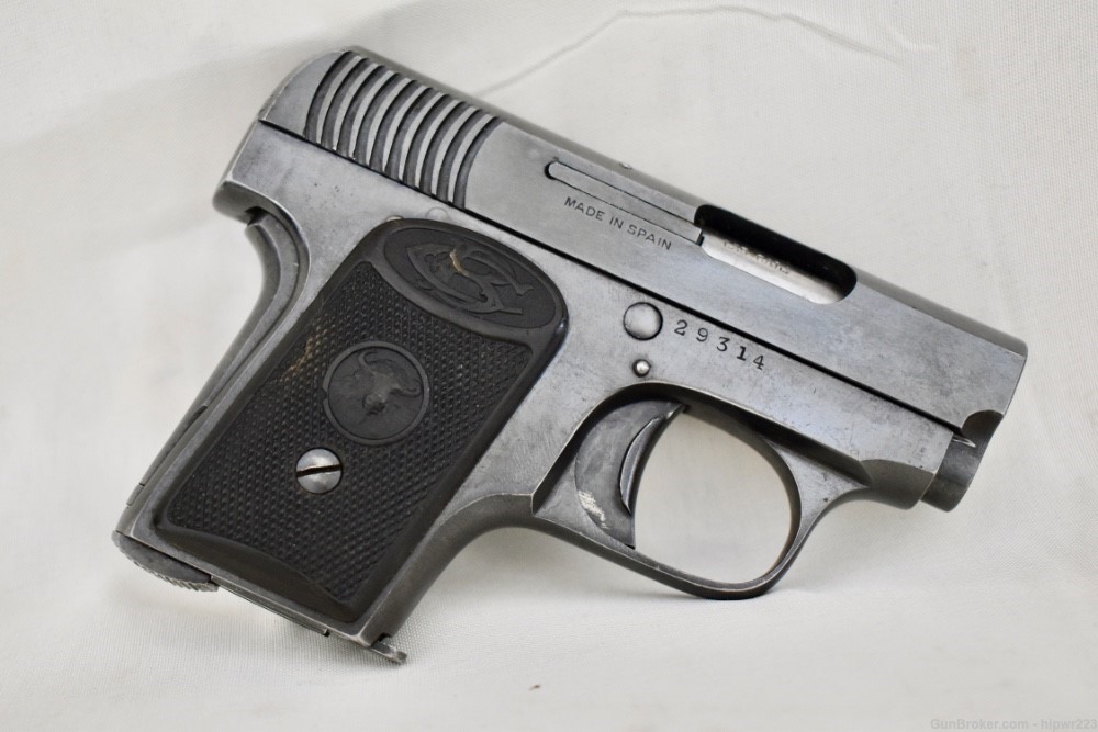 Spanish "Bufalo" Vest Pocket pistol .25 ACP in excellent condition.  C&R OK-img-1