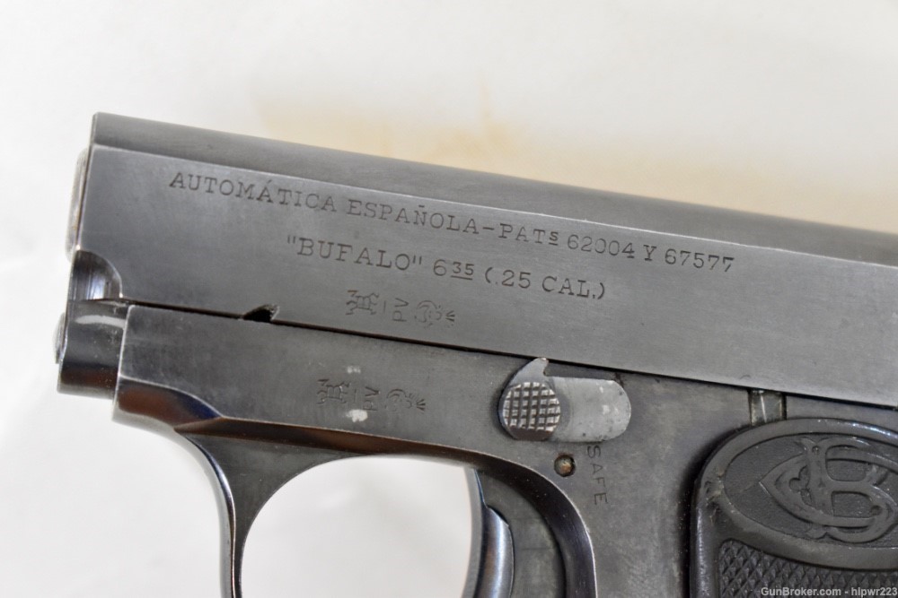 Spanish "Bufalo" Vest Pocket pistol .25 ACP in excellent condition.  C&R OK-img-10