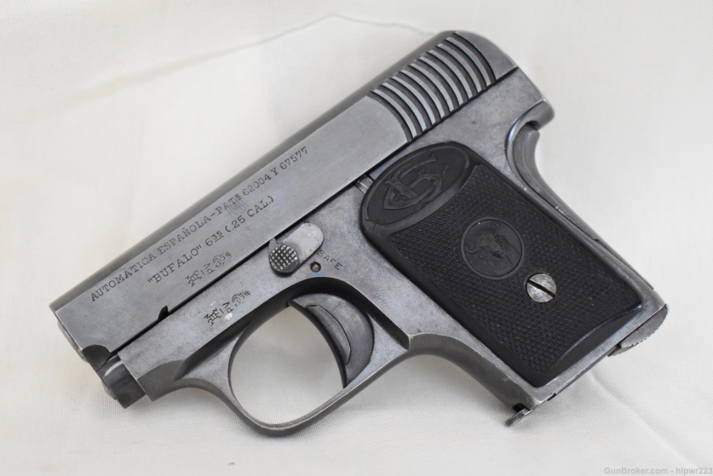 Spanish "Bufalo" Vest Pocket pistol .25 ACP in excellent condition.  C&R OK-img-2