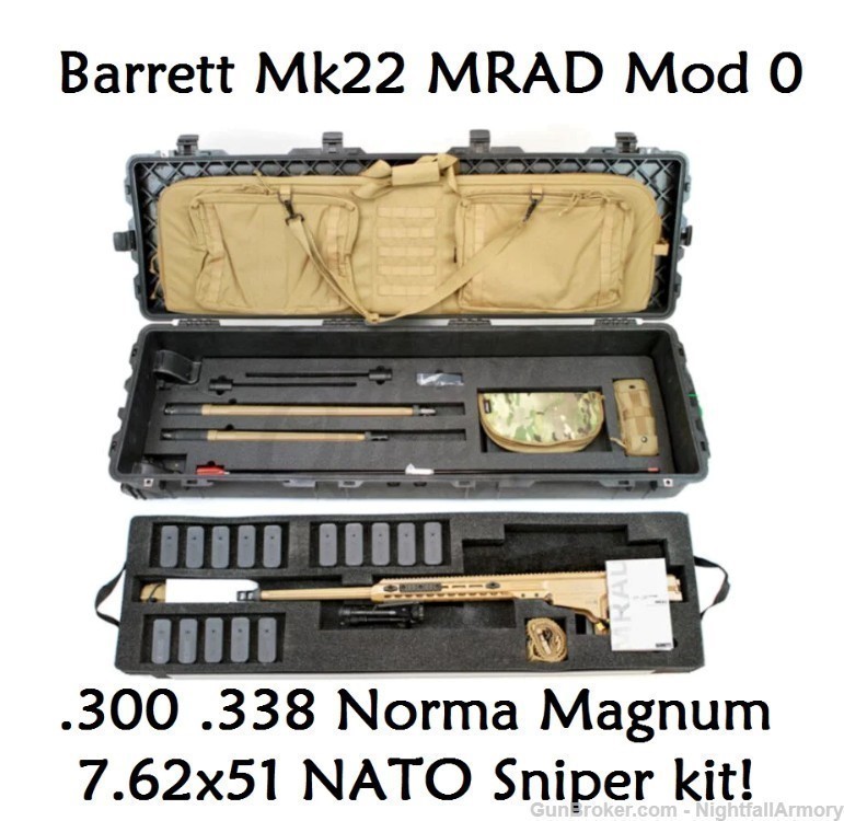 Barrett Mk22 Mod 0 MRAD .300 Norma Mag 26" SOCOM Sniper Deployment package-img-0