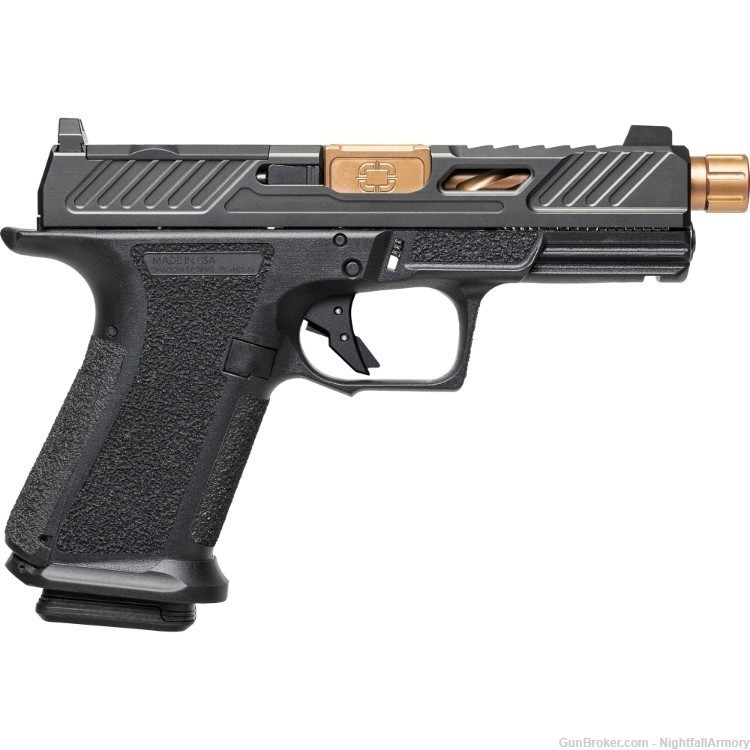 Shadow Systems MR920 Elite Optic Ready 9mm Pistol Glock 19  4.5" threaded !-img-0