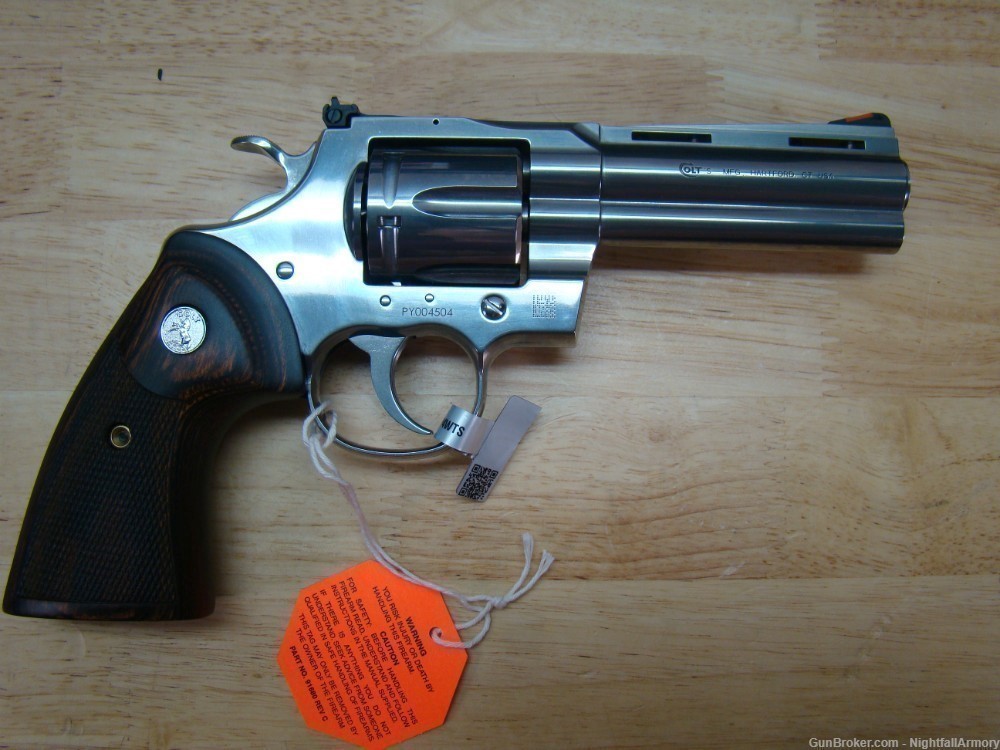 Colt Python 4.25" SS 357 MAG 2020 4" PYTHON-SP4WTS .357 Magnum NEW! snake-img-14