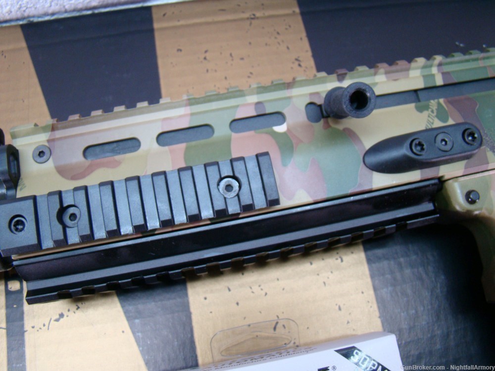 FNH SCAR 16s 5.56 NATO Multi-cam FN 16 camo Rifle w Geissele Super trigger-img-9