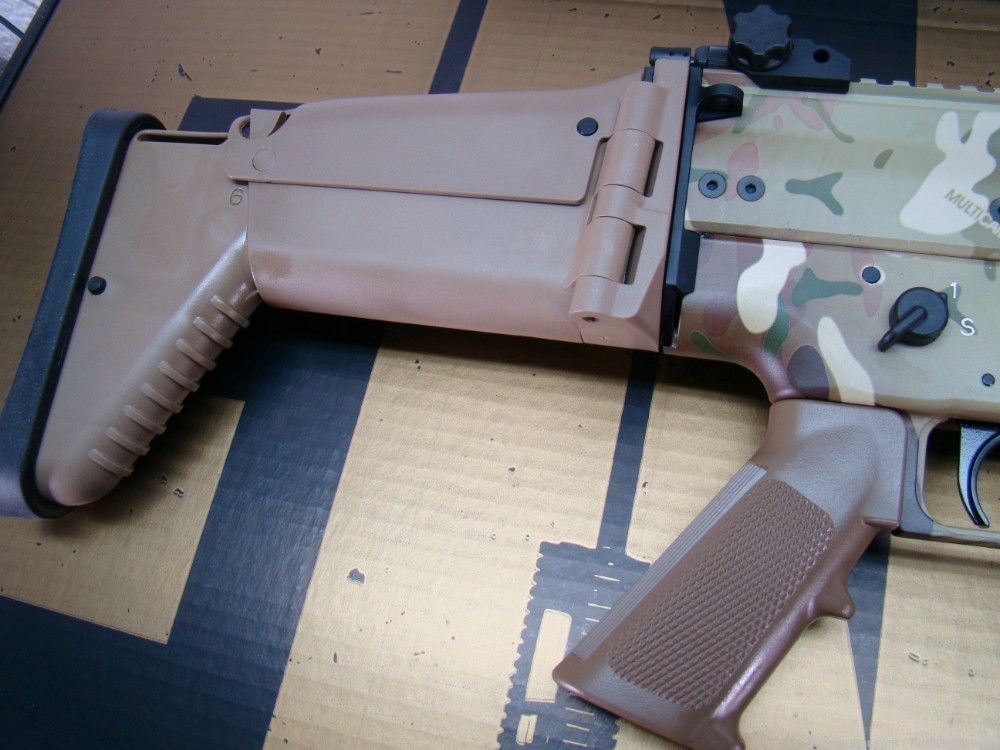 FNH SCAR 16s 5.56 NATO Multi-cam FN 16 camo Rifle w Geissele Super trigger-img-20