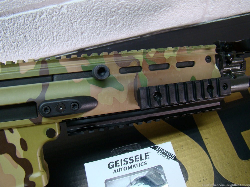 FNH SCAR 16s 5.56 NATO Multi-cam FN 16 camo Rifle w Geissele Super trigger-img-16