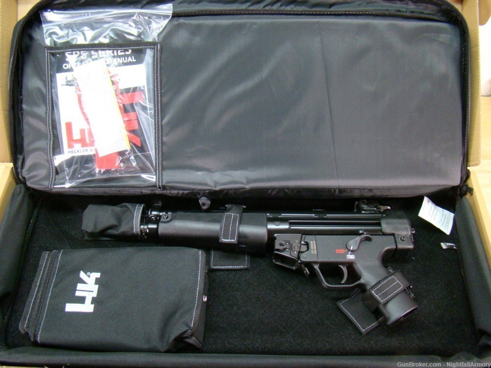 H&K SP5 9mm pistol HK 9 MP5 30rd 81000477 8.9" threaded 3-lug barrel NEW!-img-7