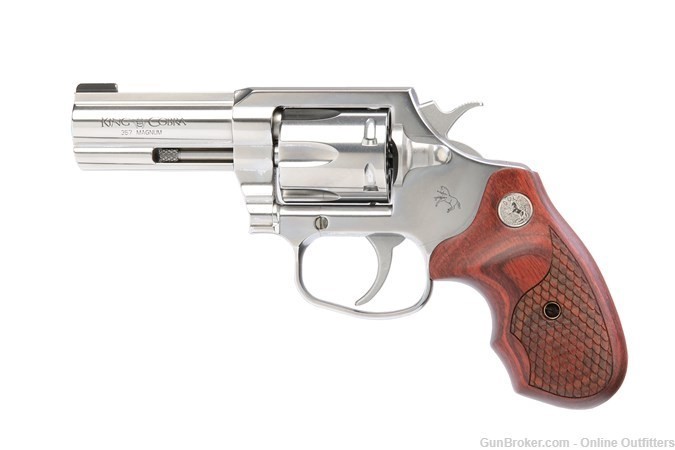 Colt King Cobra 357 Mag 3" 6rd Stainless SA/DA Revolver KCOBRA-SB3BB-TLS-img-0